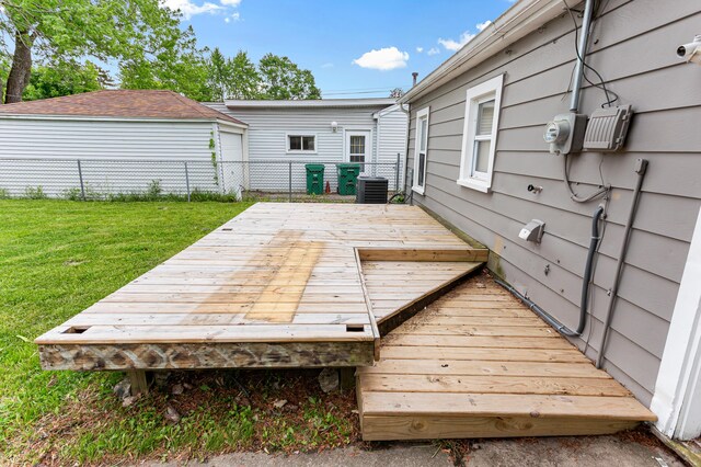 28506 Donnelly St, Garden City, MI 48135 - wooden terrace featuring central AC