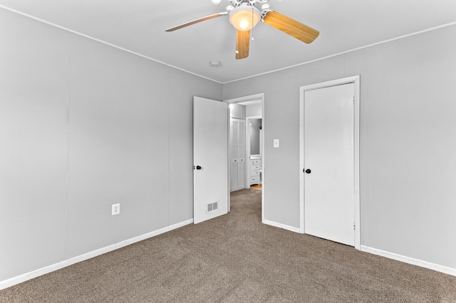28506 Donnelly St, Garden City, MI 48135 - unfurnished bedroom with carpet flooring and ceiling fan
