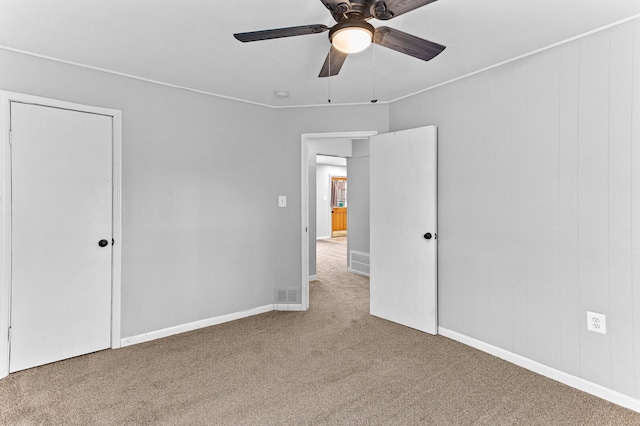 28506 Donnelly St, Garden City, MI 48135 - unfurnished bedroom featuring carpet flooring, baseboards, and ceiling fan