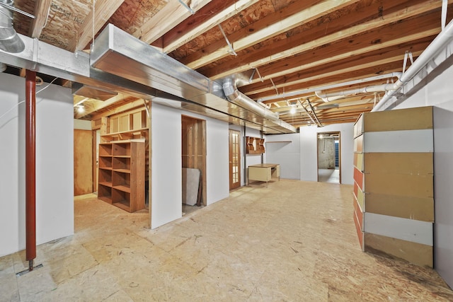 10639 Hanover Rd, Hanover, MI 49241 - view of unfinished basement