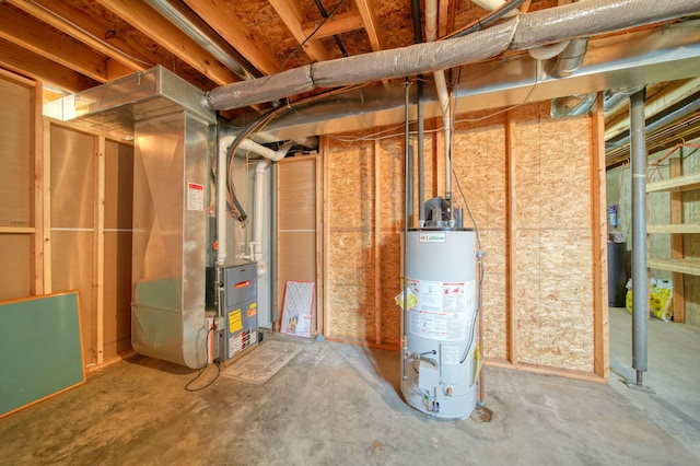10639 Hanover Rd, Hanover, MI 49241 - unfinished below grade area featuring water heater and heating unit