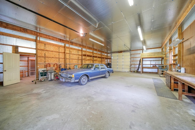 10639 Hanover Rd, Hanover, MI 49241 - garage with a workshop area