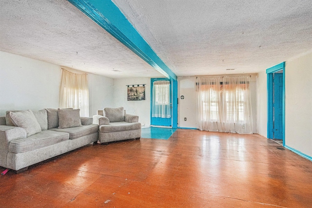 33891 Bertrand St, Niles, MI 49120 - living area featuring a textured ceiling