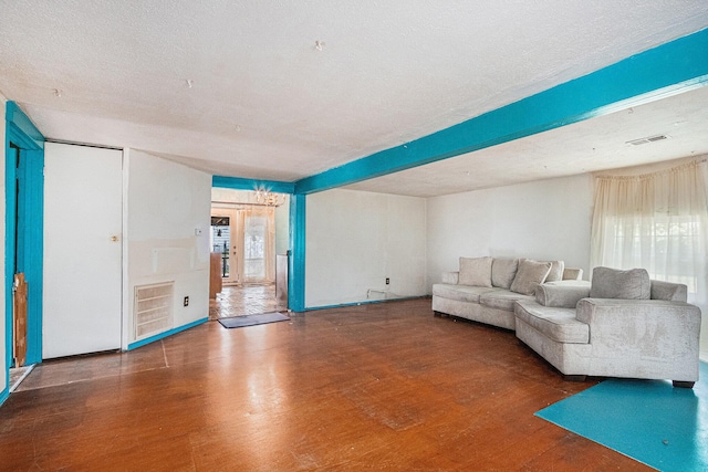 33891 Bertrand St, Niles, MI 49120 - living area with wood finished floors and a textured ceiling