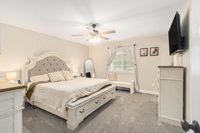 631 N Hilton Park Rd, Muskegon, MI 49442 - bedroom featuring carpet floors and ceiling fan