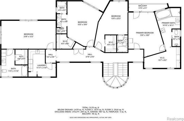 1000 Forest Ln, Bloomfield Hills, MI 48301 - floor plan / room layout