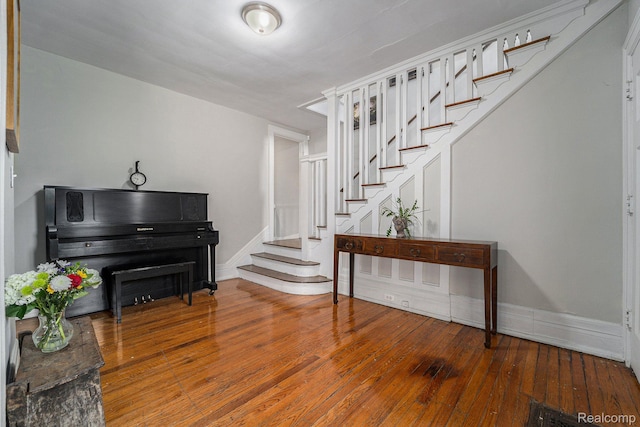 8123 E Lafayette St, Detroit, MI 48214 - foyer entrance featuring hardwood / wood-style flooring and stairs