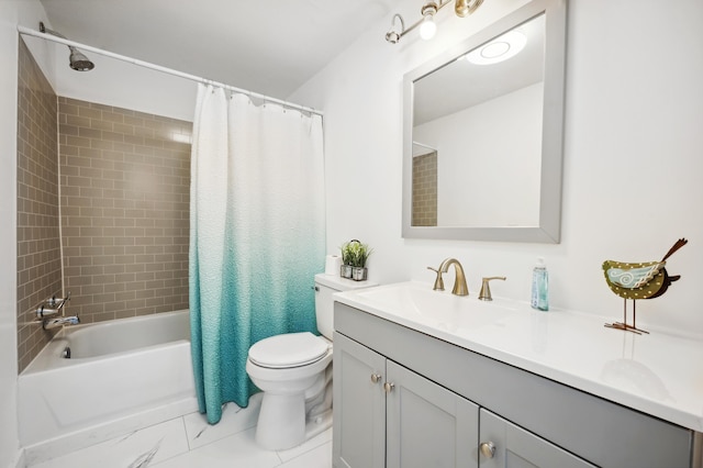 1585 Leeds Ave, Benton Harbor, MI 49022 - bathroom with vanity, toilet, and shower / bath combo