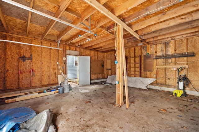 1585 Leeds Ave, Benton Harbor, MI 49022 - garage with electric panel