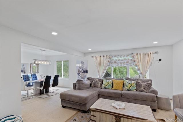 2375 Mulberry Sq Unit 69, Bloomfield Hills, MI 48302 - living area with light colored carpet and recessed lighting