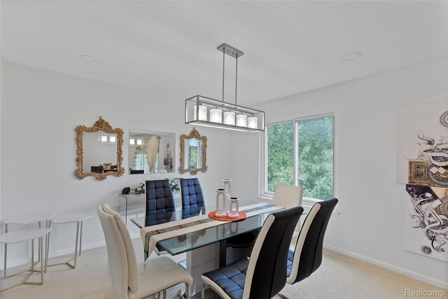2375 Mulberry Sq Unit 69, Bloomfield Hills, MI 48302 - dining room featuring carpet floors and baseboards