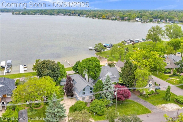 2222 Garland St, Sylvan Lake, MI 48320 - bird's eye view of a large body of water
