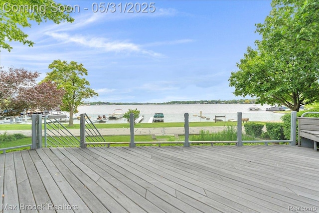2222 Garland St, Sylvan Lake, MI 48320 - deck with a water view