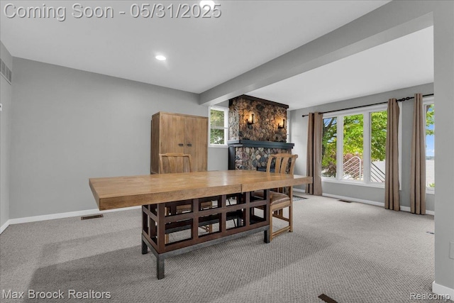 2222 Garland St, Sylvan Lake, MI 48320 - dining room with baseboards and carpet