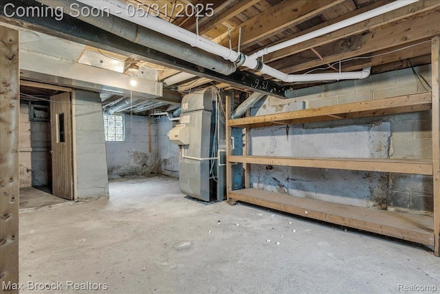 2222 Garland St, Sylvan Lake, MI 48320 - basement with heating unit