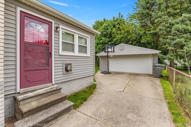 3135 Raymond Ave, Dearborn, MI 48124 - doorway to property with a garage