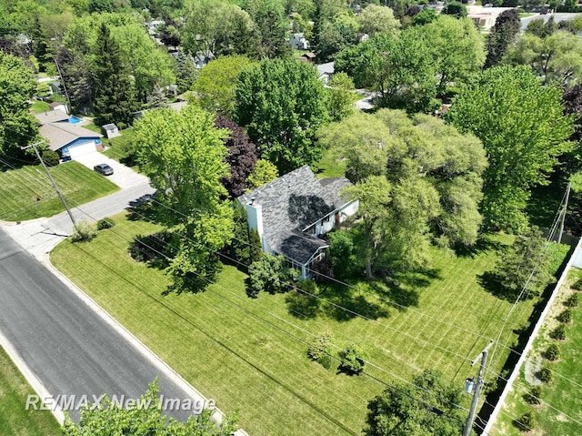 5475 George St, Saginaw, MI 48603 - bird's eye view of a tree filled landscape