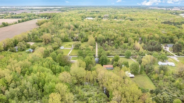 1784 S Badour Rd, Midland, MI 48640 - view of property location featuring a heavily wooded area