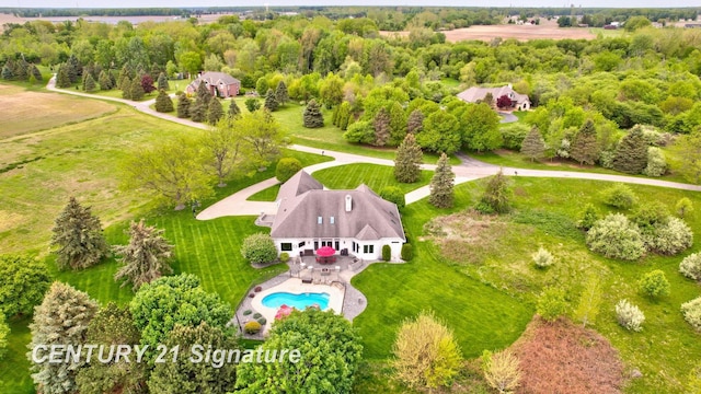 2170 Chestnut Rdg, Saginaw, MI 48609 - drone / aerial view of a pool area
