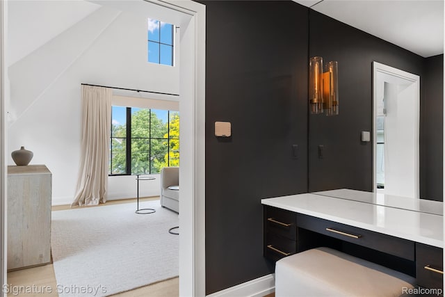 608 Stanley Blvd, Birmingham, MI 48009 - interior space featuring baseboards and light wood-type flooring