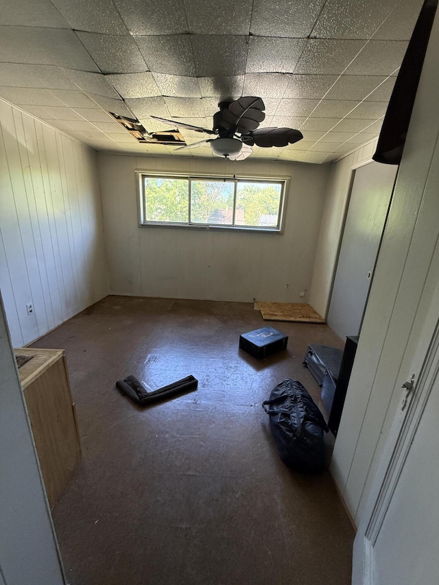9142 Yorkshire Rd, Detroit, MI 48224 - spare room featuring a paneled ceiling