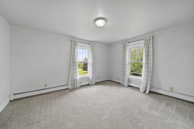 7331 Browns Lake Rd, Jackson, MI 49201 - carpeted spare room featuring baseboard heating and baseboards
