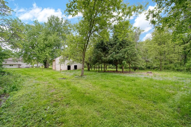 7331 Browns Lake Rd, Jackson, MI 49201 - view of yard with an outdoor structure and an outbuilding