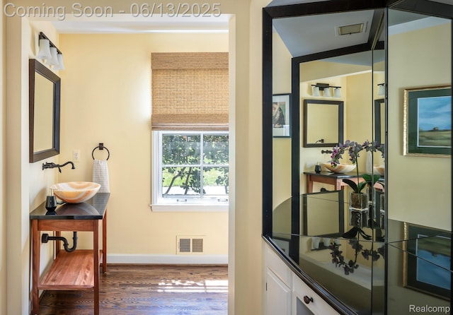 3320 Morningview Ter, Bloomfield Hills, MI 48301 - bathroom with wood finished floors and vanity