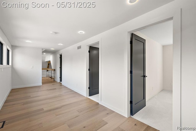 1367 W Long Lake Rd, Bloomfield Hills, MI 48302 - spare room featuring light wood-type flooring, baseboards, recessed lighting, and a smoke detector