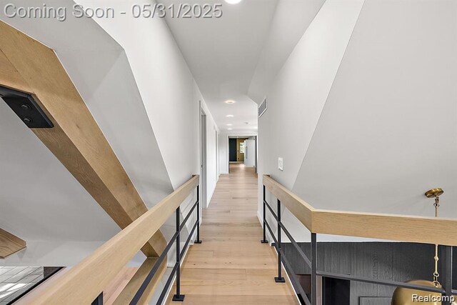 1367 W Long Lake Rd, Bloomfield Hills, MI 48302 - corridor featuring wood finished floors and recessed lighting
