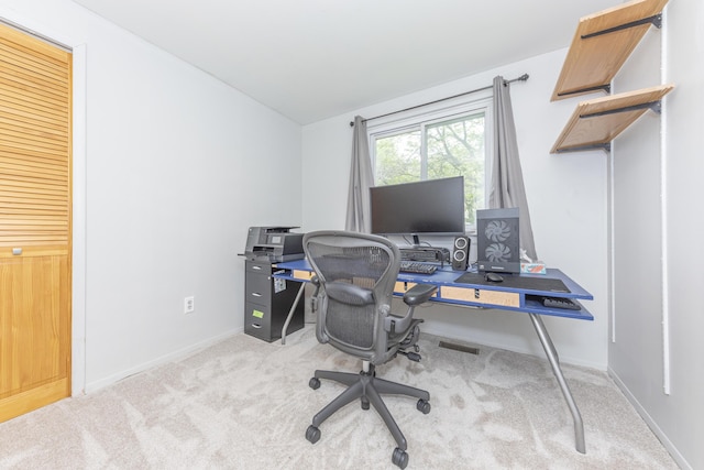 204 Meadowlake Rd, Canton, MI 48188 - office area with carpet floors, vaulted ceiling, and baseboards