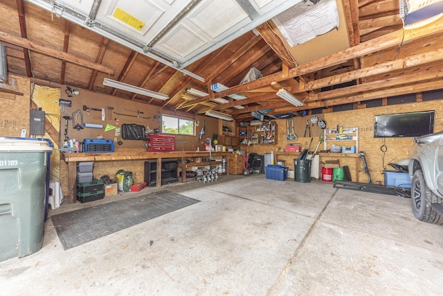 204 Meadowlake Rd, Canton, MI 48188 - garage with a workshop area