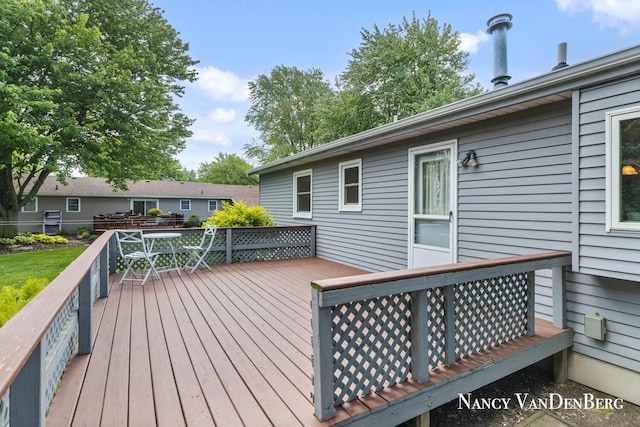 2857 Autumn Ct, Hudsonville, MI 49426 - deck featuring outdoor dining space