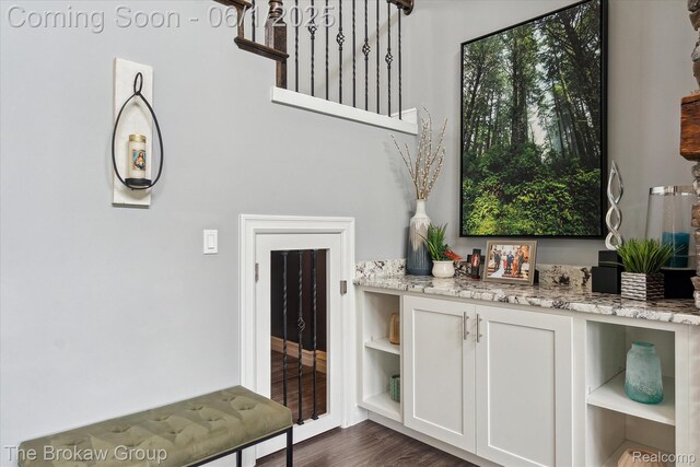 6268 Victoria Ln, Swartz Creek, MI 48473 - interior space featuring dark wood-style flooring