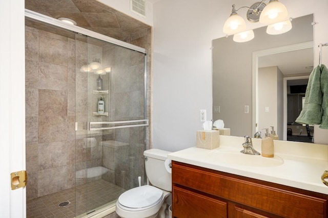 50550 W Fellows Creek Ct, Plymouth, MI 48170 - full bath with vanity, toilet, and a shower stall
