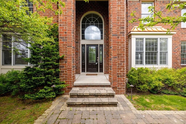 50550 W Fellows Creek Ct, Plymouth, MI 48170 - entrance to property with brick siding