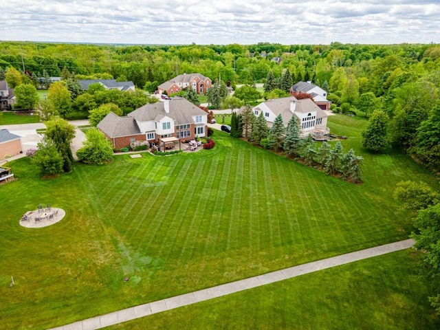 50550 W Fellows Creek Ct, Plymouth, MI 48170 - view from above of property featuring a heavily wooded area