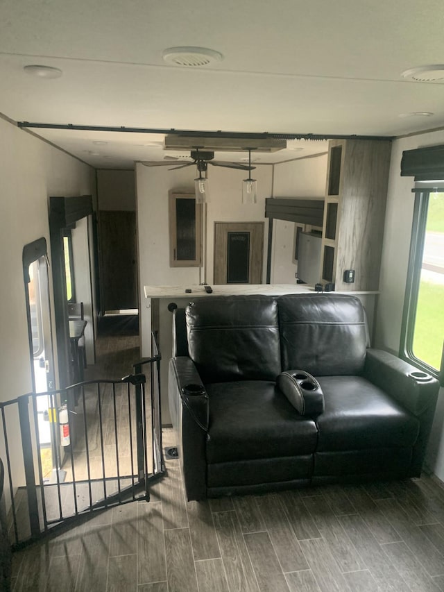 5501 Egner St NE, Cedar Springs, MI 49319 - living area with wood finish floors