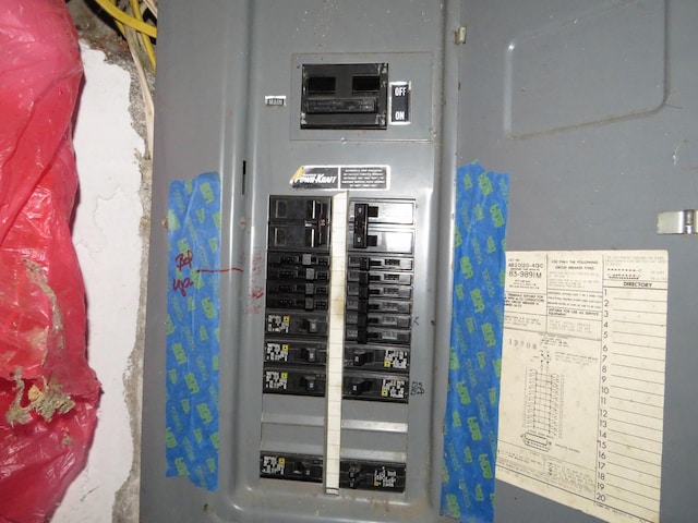236 S Jeffery Ave, Ithaca, MI 48847 - utility room featuring electric panel