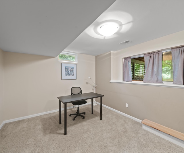 702 Starfield Dr, Pinckney, MI 48169 - office area with carpet floors and baseboards