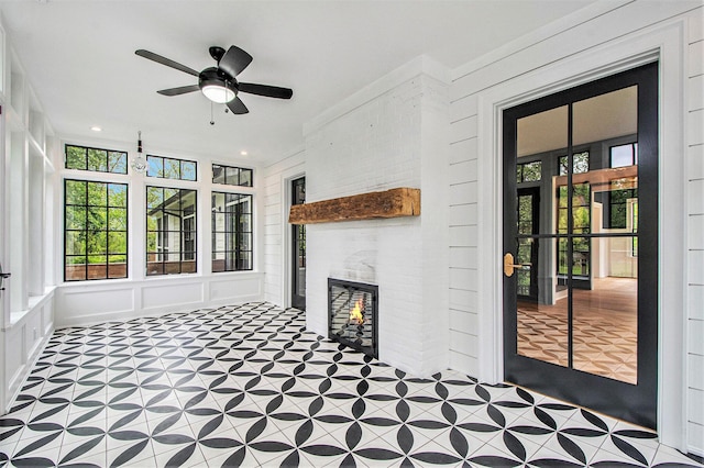 310 Lakeside Dr SE, East Grand Rapids, MI 49506 - unfurnished sunroom featuring healthy amount of natural light and french doors