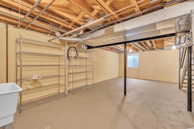 2840 Bombridge Ct, Ann Arbor, MI 48104 - basement with a sink