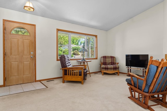 2041 Blackmer Dr, Jonesville, MI 49250 - entrance foyer with light carpet and baseboards
