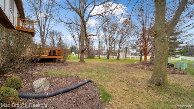 404 Shellbourne Dr, Rochester Hills, MI 48309 - view of yard featuring a wooden deck