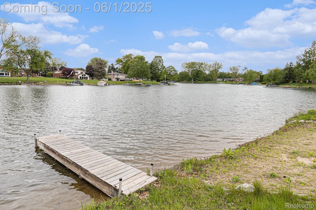687 Sunnybeach Dr, White Lake, MI 48386 - dock with a water view