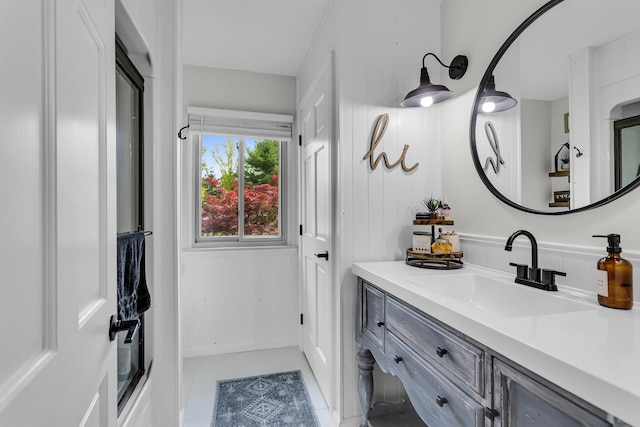 9275 M-50, Onsted, MI 49265 - bathroom with vanity and tile patterned floors