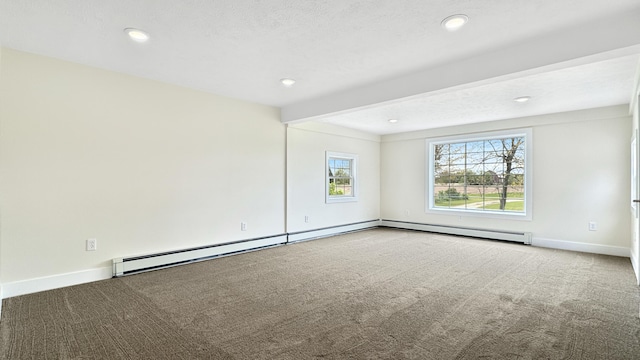 1972 W Cedar Dr, Mcbain, MI 49657 - unfurnished room with carpet, baseboards, and recessed lighting