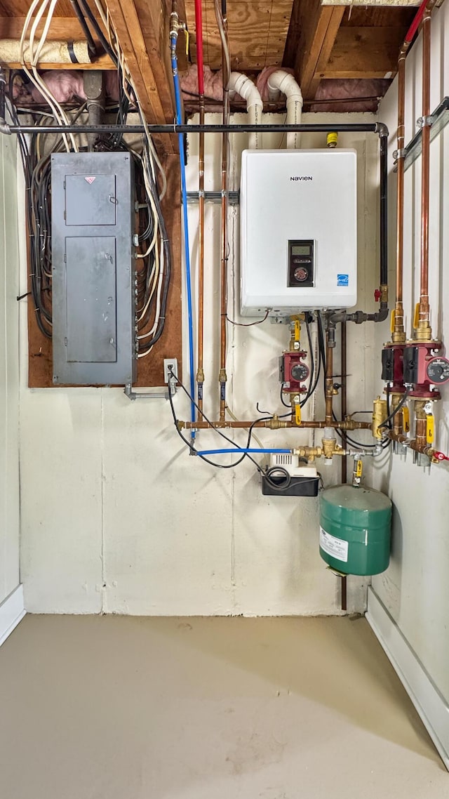 1972 W Cedar Dr, Mcbain, MI 49657 - utilities featuring electric panel and water heater