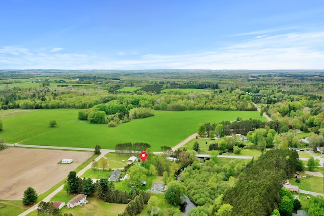 1972 W Cedar Dr, Mcbain, MI 49657 - aerial view of sparsely populated area with a heavily wooded area