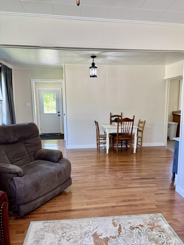 12227 Wise St, Bear Lake, MI 49614 - living area with light wood-style flooring and baseboards